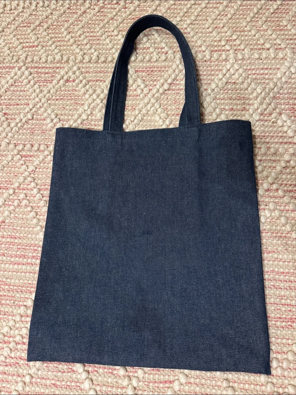 Pendleton Indigo Denim Tote with Yellow Logo Print